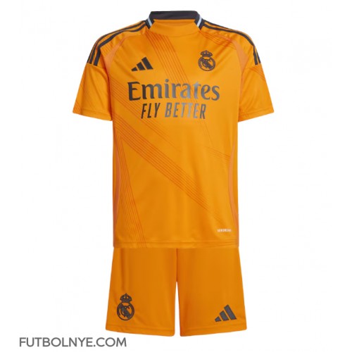 Camiseta Real Madrid Visitante Equipación para niños 2024-25 manga corta (+ pantalones cortos)